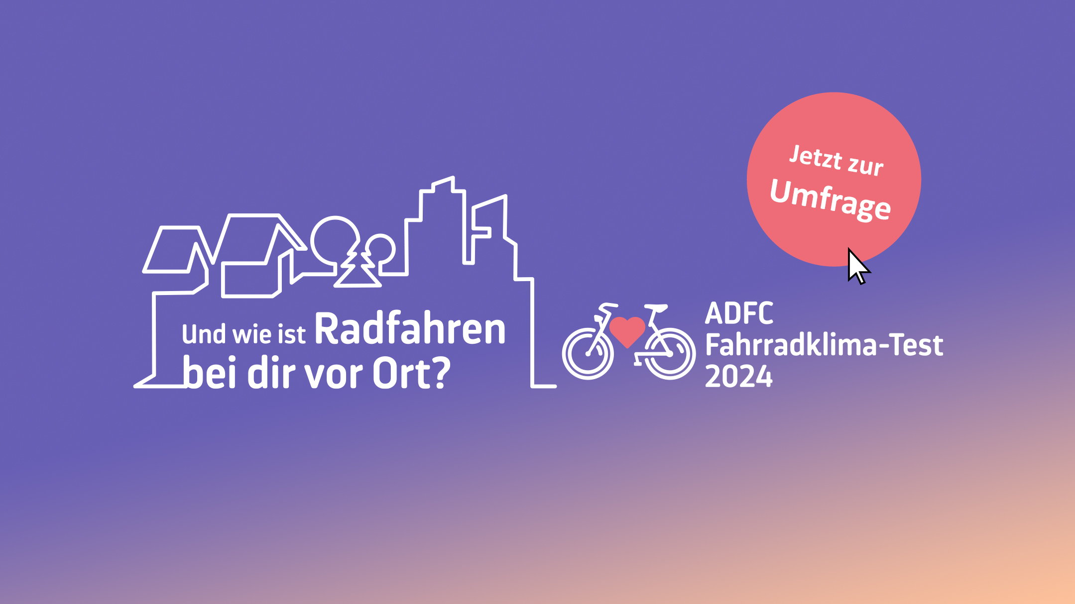 Fahrradklimatest Keyvisual Jetzt zur Umfrage 